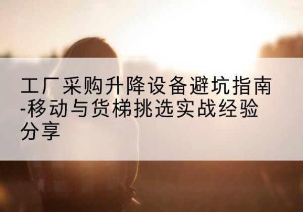 汨罗移动式升降机怎么选-工厂采购升降设备避坑指南-移动与货梯挑选实战经验分享